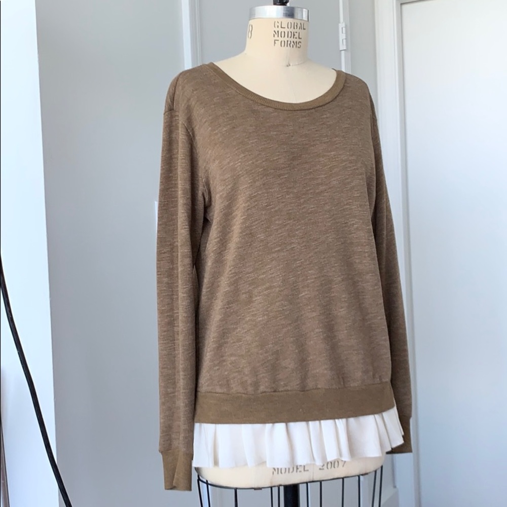 Clu Sweatshirt with Silky Ruffle Detail